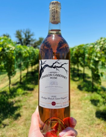 2022 Crimson Cabernet Rosé, Bending Branch Estate Vineyard